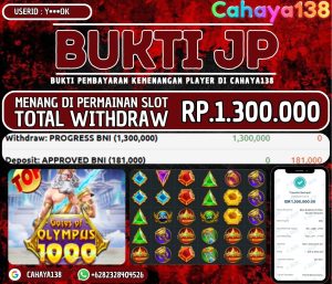 Bukti Kemenangan Cahaya138