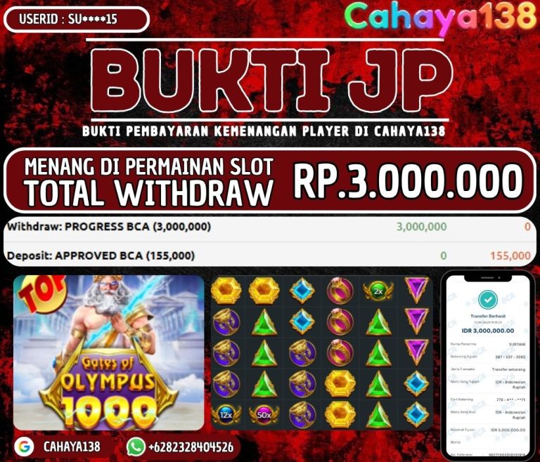 Bukti Kemenangan Cahaya138