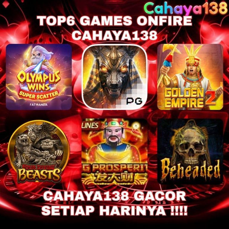 Bocoran Game Yang Onfire Di CAHAYA138