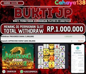 Bukti Kemenangan Cahaya138