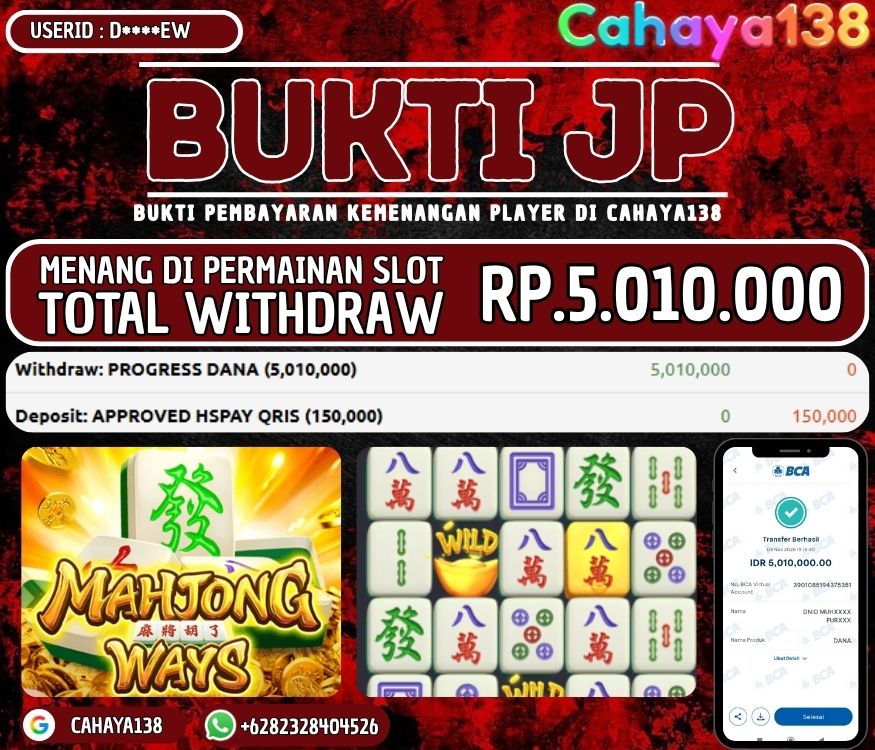 Bukti Kemenangan Cahaya138