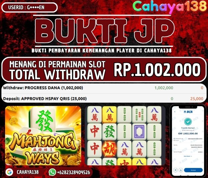 Bukti Kemenangan Cahaya138