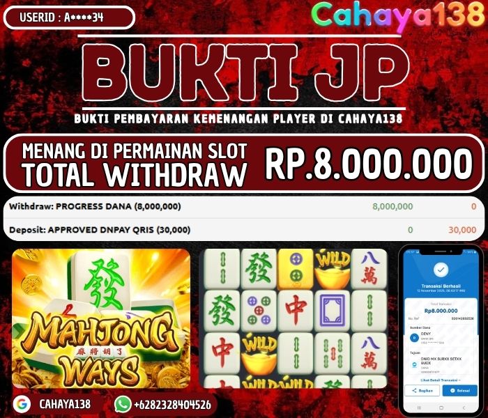 Bukti Kemenangan Cahaya138