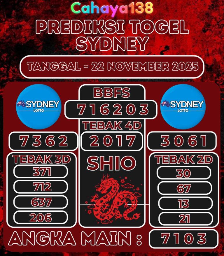 Prediksi Togel Jitu Cahaya138